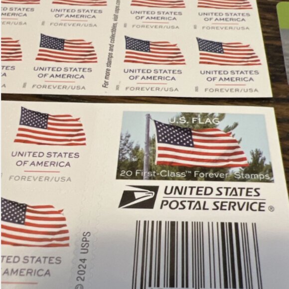 2025 USA Forever U.S. Flag 50 Books of 1000 Stamps - Picture 3 of 5